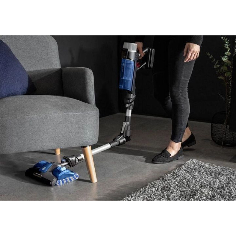 Rowenta Пылесос беспроводный X-Force 9.6 Aqua Allergy, 250Вт, конт пыль -0,44л, серо-синий (RH20C0WO)