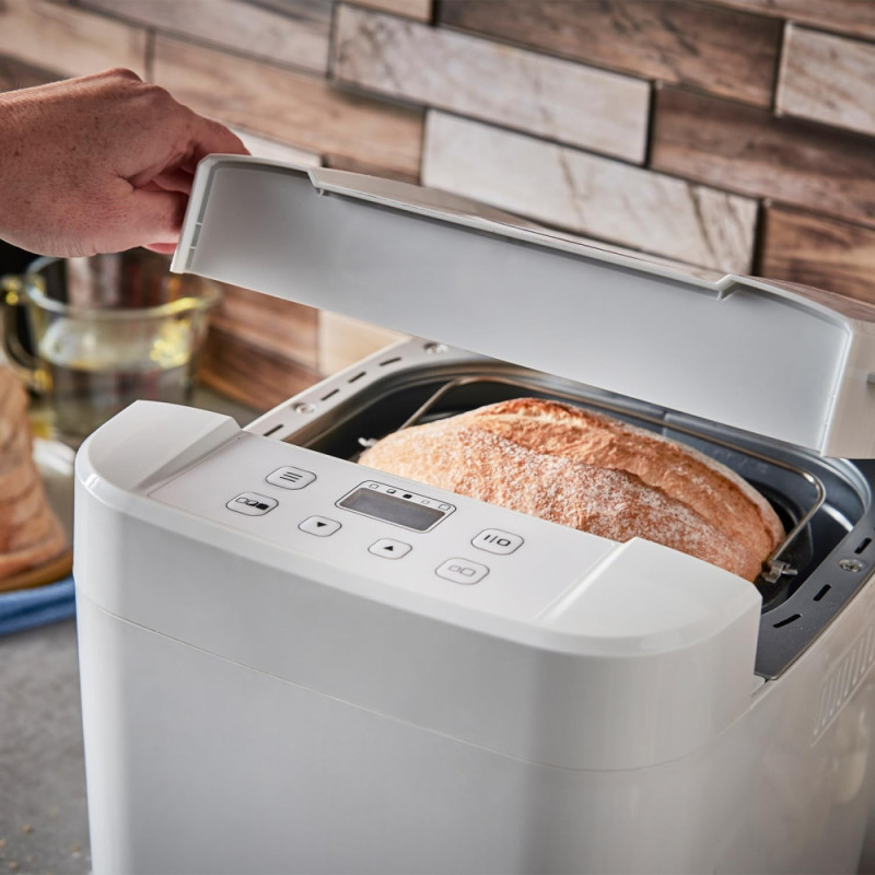 Russell Hobbs Хлебопечка 600Вт, программ-12, макс.вес -1кг, форма-прямоугольник, пластик, белый (27260-56)