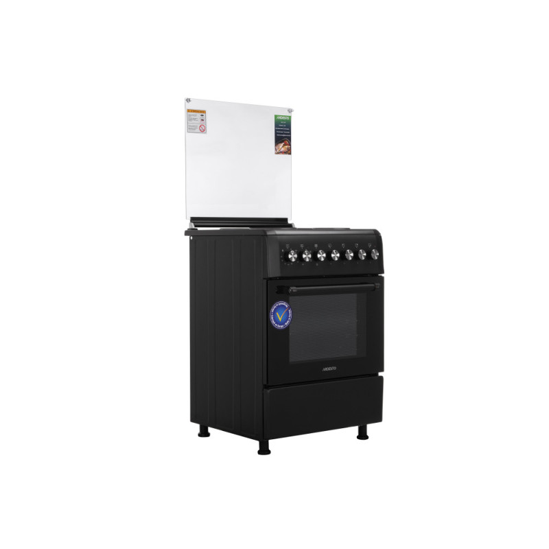 ARDESTO Cooker electrical, 53L, 60x60cm, convection, lamp, black (FSCF-E605B)