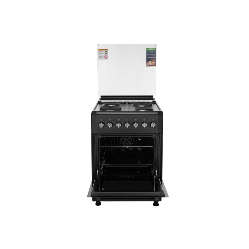 ARDESTO Cooker electrical, 53L, 60x60cm, convection, lamp, black (FSCF-E605B)