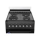 ARDESTO Cooker electrical, 53L, 60x60cm, convection, lamp, black (FSCF-E605B)