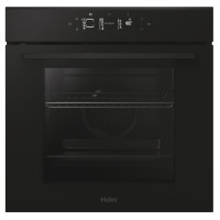 Haier Oven electrical, 78L, A++, display, convection, pyrolysis, telescopic rails, black (H6ID25G3YTB)