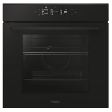 Haier Духова шафа електрична, 78л, A++, дисплей, конвекція, піроліз, телескопічні напрямні, чорний (H6ID25G3YTB)