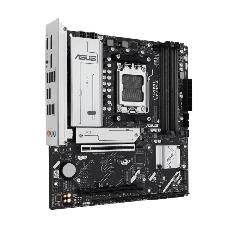 ASUS Материнcкая плата PRIME B850M-A-CSM sAM5 B850 4xDDR5 M.2 HDMI DP mATX (90MB1LQ0-M0EAYC)
