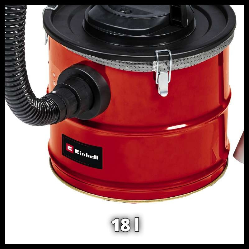 Einhell Пилосос професійний для золи TC-AV 1718 DW, 1200 Вт, 170мБар, контейнер 18л, 3.25кг (2351661)