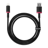 Дата кабель USB 2.0 AM to Lightning 1.0m 2.4A red+black Baseus (P10377801U01-01)
