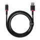 Дата кабель USB 2.0 AM to Lightning 1.0m 2.4A red+black Baseus (P10377801U01-01)