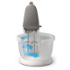 Philips Миксер стационарный Viva Collection 450Вт, насадки-4, чаша-пластик, 3л, бело-серый (HR3745/00)