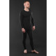 2E Tactical Men's Heated Thermal Underwear eFiber for Men Black, Size XXL (2E-HUEFMXXL-BK)