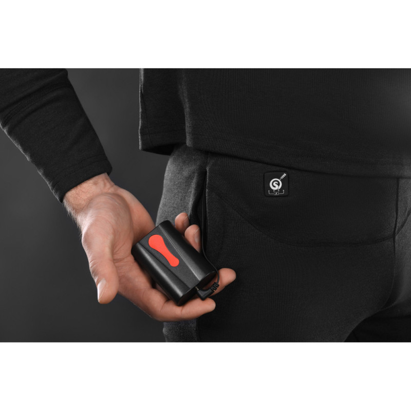 2E Tactical Men's Heated Thermal Underwear eFiber for Men Black, Size XXL (2E-HUEFMXXL-BK)