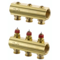 Danfoss Колектор FHF 3 + 3 без ротаметрів, латунний (088U0503)