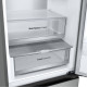 LG Refrigerator with bottom freezer, ref-277l, freez.-107l, 2doors, A++, inv., fresh zone, silver (GW-B509FA7W)