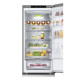LG Refrigerator with bottom freezer, ref-277l, freez.-107l, 2doors, A++, inv., fresh zone, silver (GW-B509FA7W)