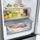 LG Refrigerator with bottom freezer, ref-277l, freez.-107l, 2doors, A++, inv., fresh zone, silver (GW-B509FA7W)