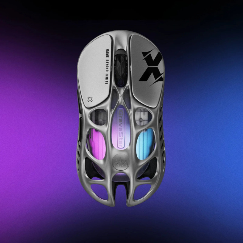 GravaStar Миша Mercury X, BT/WL/USB-A, RGB, сірий (GSX_GRY)