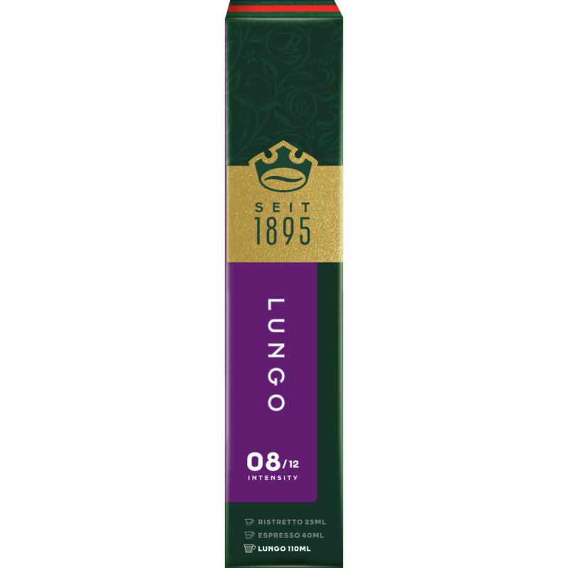 L`OR Кава Jacobs  капсули Lungo Intenso, купаж арабіка/робуста, 10шт, Nespresso (8711000371244)
