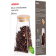 ARDESTO Jar Midori, 910ml, glass, bamboo, cone, transparent (AR1391BLC)
