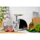 ARDESTO Meat grinder, 1800W, prod.-2kg/min, 3 cutting plates+for sausag.plates, 4 vegetable slicer, plastik, black-silver (MGL-2250R)