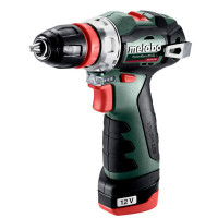 Metabo Шурпокрут-дриль POWERMAXX BS BL Q, акумуляторний, 2*12В, 2 Аг, кейс, 0.8кг (601749500)