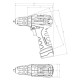 Metabo Cordless Drill Crwdriver POWERMAXX BS BL Q, 2*12V, 2Ah, case, 0.7kg (601749500)