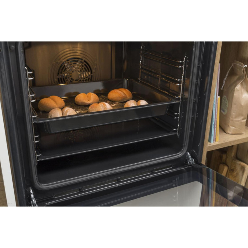 Gorenje Духова шафа електрична, 77л, A+, пара, дисплей, піроліз, чорний (BPS6737E07B)