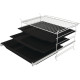 Gorenje Духова шафа електрична, 77л, A+, пара, дисплей, піроліз, чорний (BPS6737E07B)
