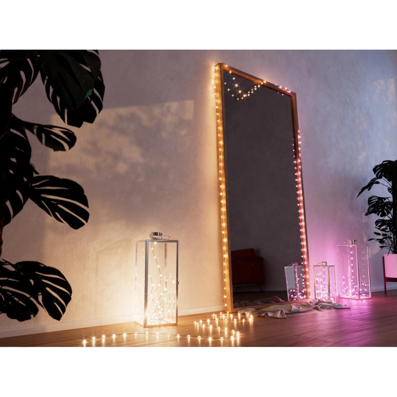 Twinkly Гірлянда Smart LED Twinkly Strings Candle RGB 100 IP20 6м USB-C кабель зелений без БЖ (TWKC100RGB-G)