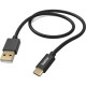 HAMA сable charge/data USB-A > USB-C, 1,5м ,braided, black (00201545)