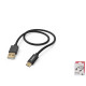 HAMA сable charge/data USB-A > USB-C, 1,5м ,braided, black (00201545)