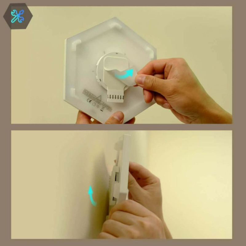 Govee Набор настенных светильников H6061 Glide Hexa Light Panels 10шт RGB Белый (B6061301)