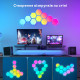 Govee Набор настенных светильников H6061 Glide Hexa Light Panels 10шт RGB Белый (B6061301)