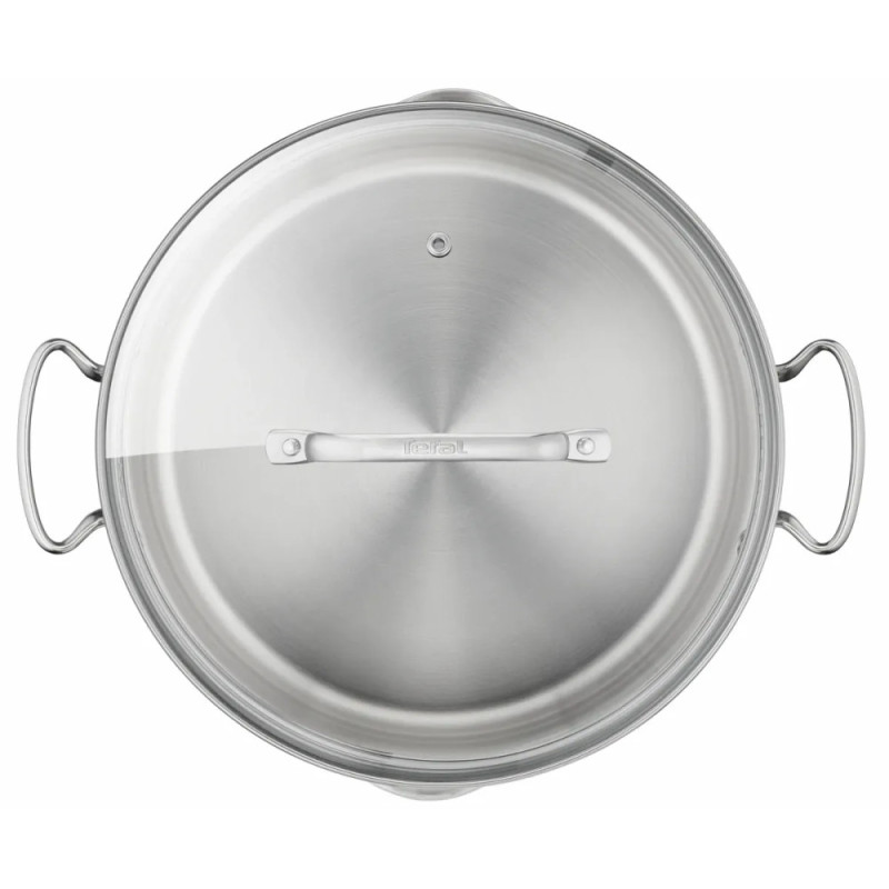 Tefal DUETTO+ Cookware Set, 6 Items, Stainless Steel, Glass (G719S655)