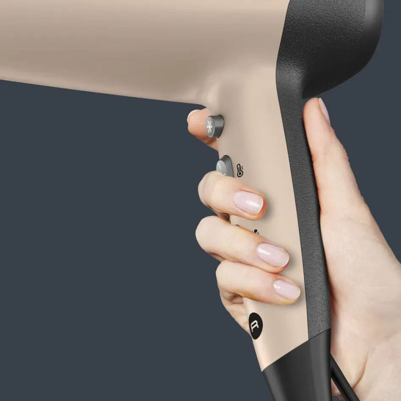 Rowenta Фен Rowenta Renew, 2100Вт, 3 режими, дифузор, іоніз-я, хол. обдув, коричнево-чорний (CV5E30E0)