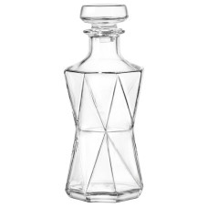 Bormioli Rocco Decanter with stopper Cassiopea, for strong drinks, 800ml, d255mm, glass, transparent