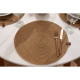 ARDESTO Serving mat, 38cm, polyester, paper twine, round (AR3316)