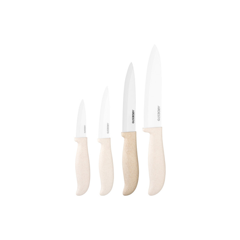 ARDESTO Ceramic Slicing Knife Fresh 24.5 cm, beige, ceramics/plastic