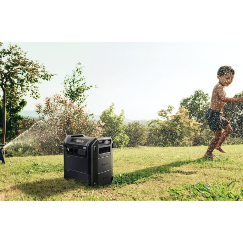 Segway Комплект Портативна електростанція CUBE 1000, 2584 Вт заг (R-Drive 4400 Вт), 1024 Вт/год, IPX3, BT, розширення ємності, швидка зарядка + портативна сонячна панель 2x100 Вт (AA.13.04.02.0004-ST2X100)