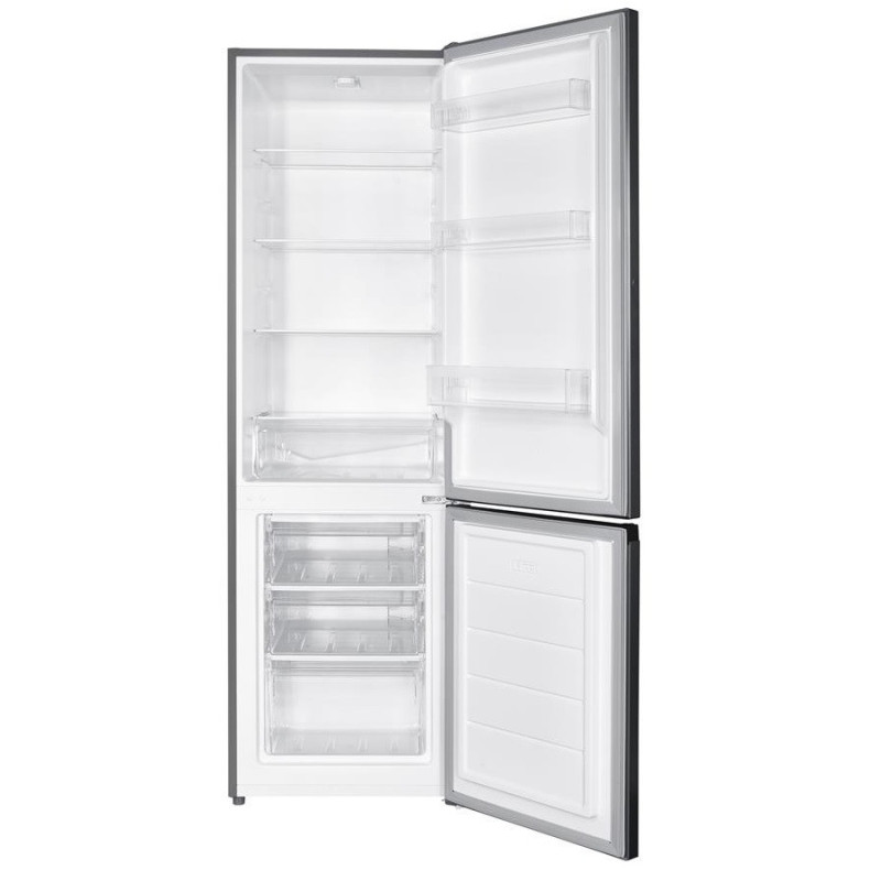 SNAIGE Холодильник з нижн. мороз., 180x55х56, холод.відд.-191л, мороз.відд.-71л, 2дв., E, ST, нержавіюча сталь (RF28SG-PTCB2EH)