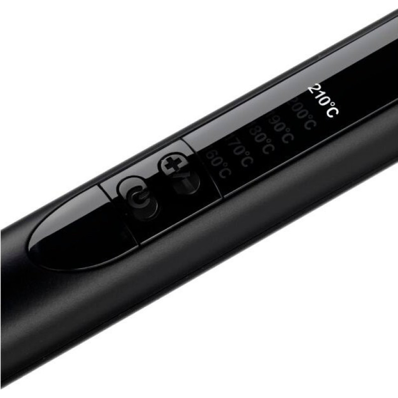 BaByliss Плойка, 48Вт, темп.режимов-6, D -10mm, 160-210С, керамика, черно-розовый (C449E)