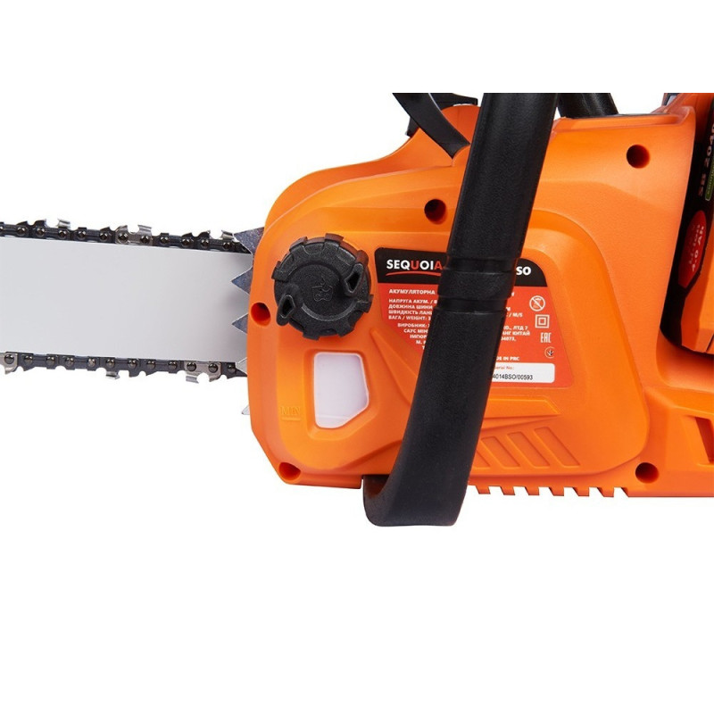 SEQUOIA cordless chain saw SBC4014BSO 40V(20V+20V) bar Oregon 35cm 3/8  15.0m/s charger 3.68kg without battery and charger