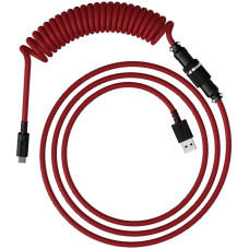 HyperX coiled cable USB-A - USB-C, 1.37m Red/Black (6J677AA)