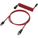 HyperX coiled cable USB-A - USB-C, 1.37m Red/Black (6J677AA)