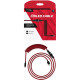HyperX coiled cable USB-A - USB-C, 1.37m Red/Black (6J677AA)