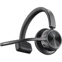 Poly Voyager 4310-M mono On-ear computer headset with BT700 adapter, USB-A, Bluetooth, omnidirectional, Acoustic fence, Microsoft Teams certificate, black (77Y91AA)