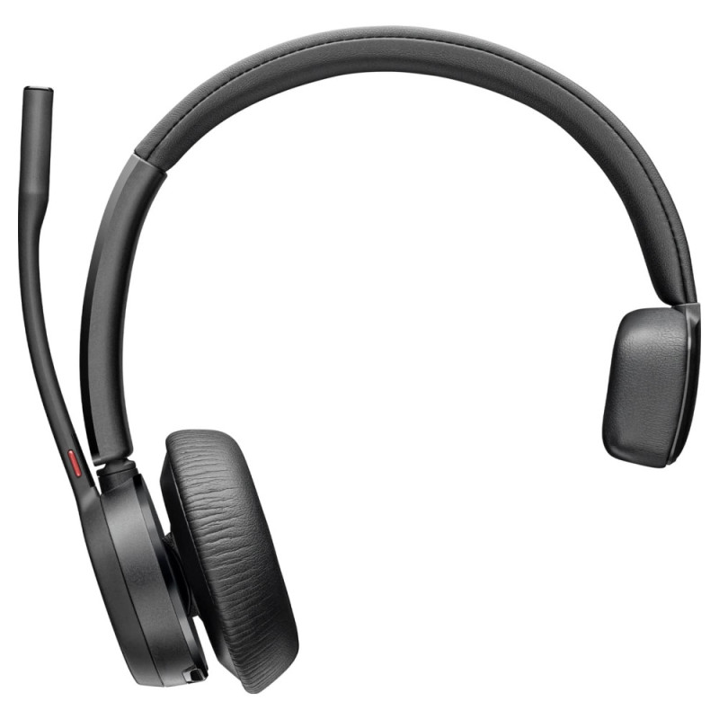 Poly Voyager 4310-M mono On-ear computer headset with BT700 adapter, USB-A, Bluetooth, omnidirectional, Acoustic fence, Microsoft Teams certificate, black (77Y91AA)