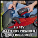 Einhell Газонокосарка акумуляторна GE-CM 36/34-1 Li-Solo PXC 18В 33.5см 30л 11.9кг (без АКБ та ЗП) (3413226)