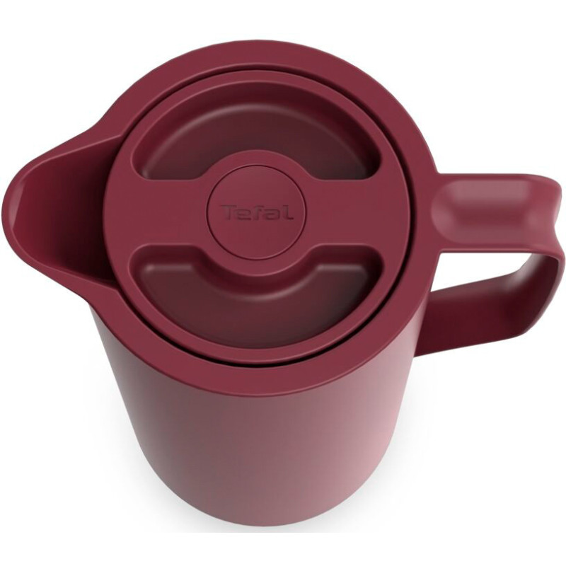 Tefal Thermojug Motiva, 1l, plastic, glass, burgundy (N4170210)