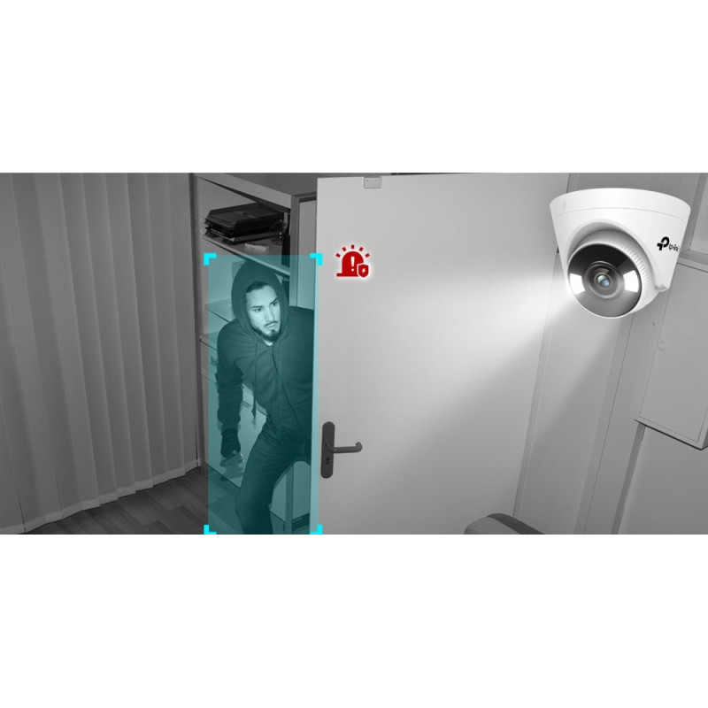 TP-Link IP Camera VIGI C440-4, PoE, 4MP, 4 mm, H265+, IP66, Turret, color night vision, indoor (VIGI-C440-4)