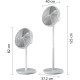 Philips Column fan Philips Series 2000, 40см, 48Вт, timer, white (CX2550/00)