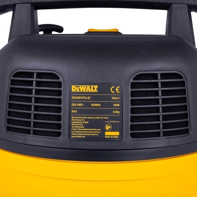 DeWALT Пилосос професійний 750Вт 18кПа контейнер 23л 8.3кг (DXV23PLPTA-QT)